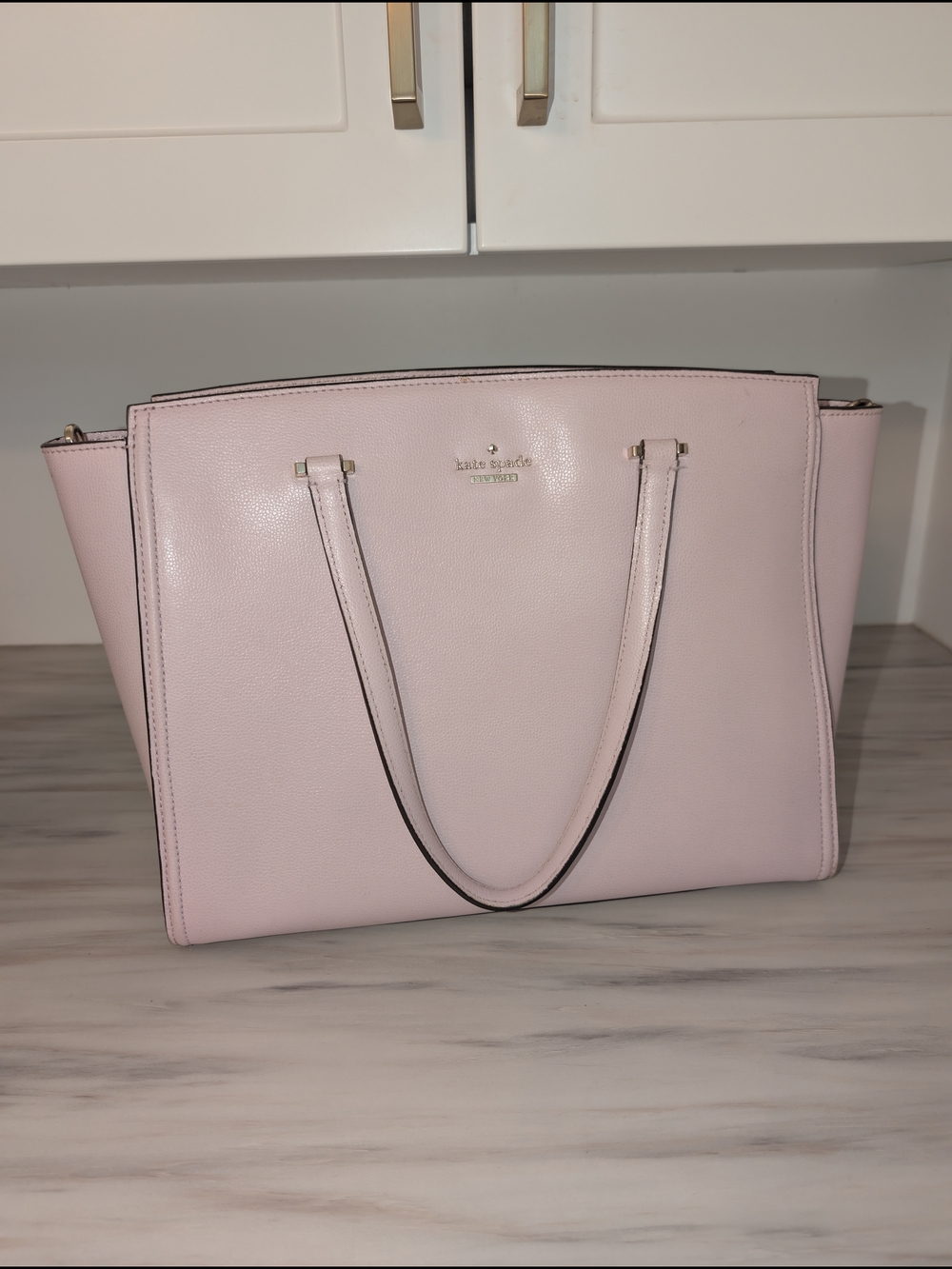 kate spade Pale Pink Leather Tote Bag
